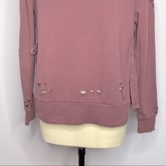 Romeo + Juliet Couture Distressed Sweatshirt M - Picture 3 of 13